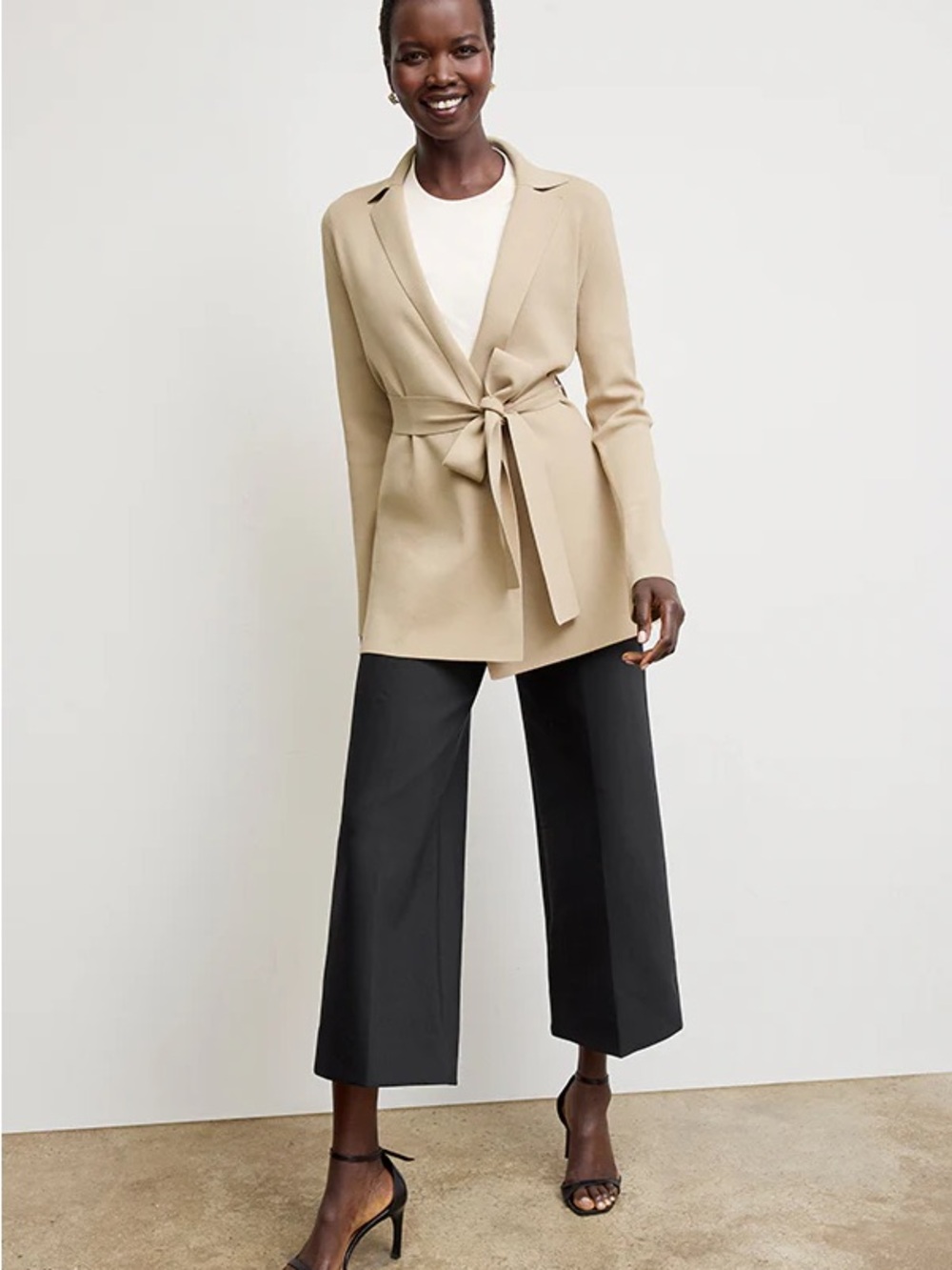 M.M.LaFleur Merritt Wrap Jardigan - Latte